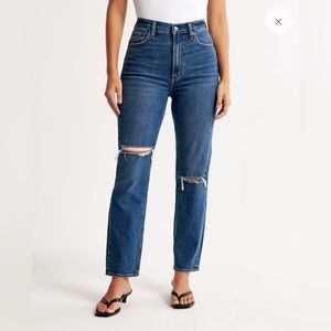 Abercrombie Curve Love Ankle Straight Ultra High Rise-29